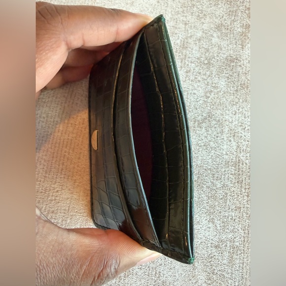 Aspinal of London Croc Embossed Card Holder - Picture 6 of 8